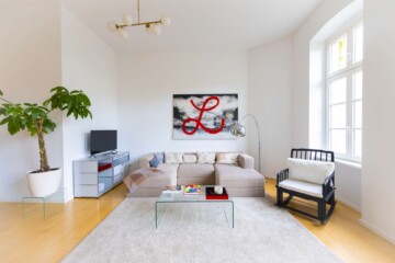 Wohnbereich - Möblierte 2-Zimmer Designerwohnung in Berlin Mitte